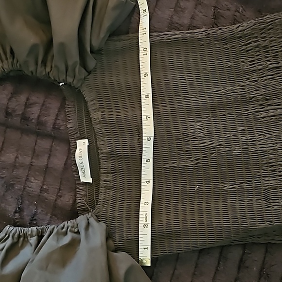 Hazel & Olive MD Black Puffy Sleeve Cocktail Dress - Picture 7 of 9